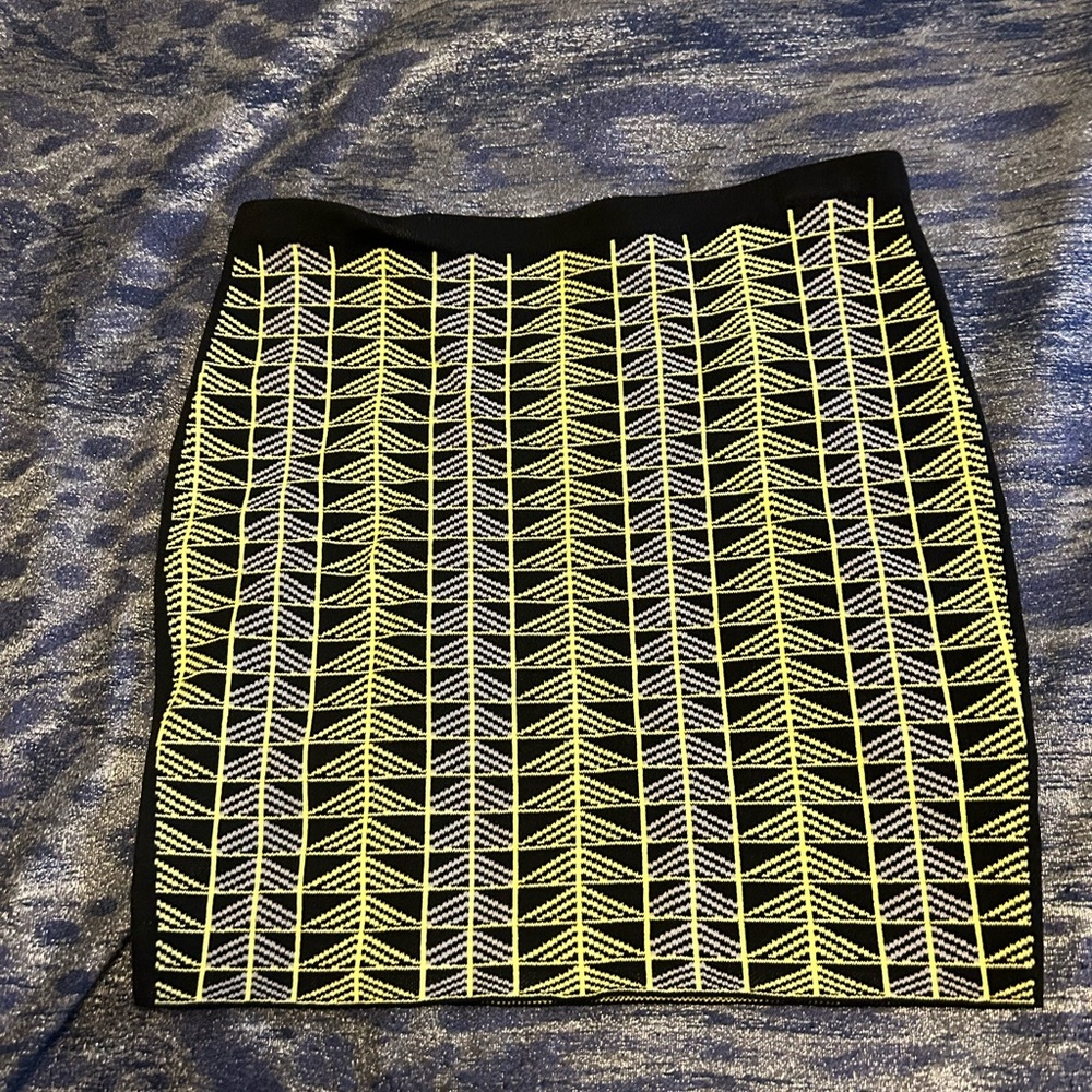 Neon mini skirt